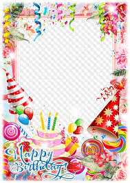 happy birthday photo frame template