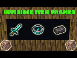 minecraft bedrock invisible item frames