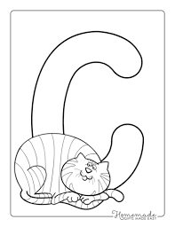 free printable alphabet coloring pages