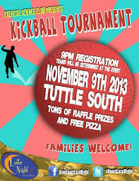 Flyer For Kickball Tournament School Events Raffle Prizes