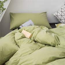 Avocado Green Bedding Sets 4 Pcs Bright