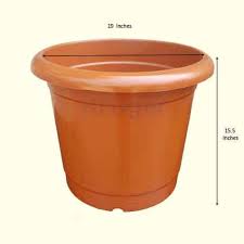 garden pots large brown with awesome