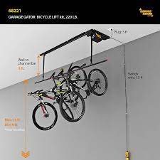 You may be having problems storing your bicycles in your garage if you are limited in space. Amazon Com Garage Gator 68221 Motorized 8 Bike Lift Black Home Improvement