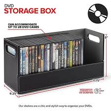 dvd storage box shelf organizer