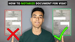 notarize doent for visa