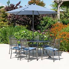 Prats Outdoor Dining Table With 6