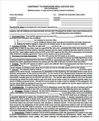 real estate contract forms