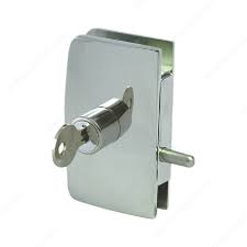 Keyed Swinging Glass Door Lock Hi