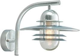 Oslo Galvanised Wall Light 1 Lamp By