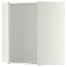 metod corner wall cabinet frame white