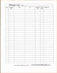 Free Microsoft Excel Mileage Log Template Download For Word