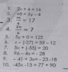 Solve The Following Equation Using