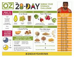 28 Day Shrink Your Stomach Challenge Recipes On Dr Oz Food