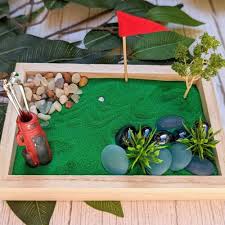 Mini Diy Kit Golf Zen Garden Desk And