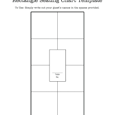 A Rectangular Wedding Seating Chart Template Printable Free