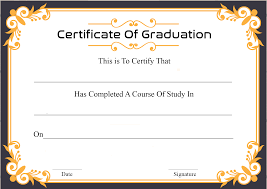 Free Certificate Template Of Graduation Download