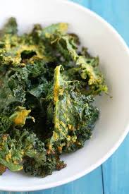 vegan cheesy baked kale chips the