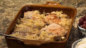 pork chops with apples and sauer