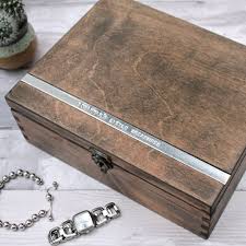 personalised large wooden jewellery box