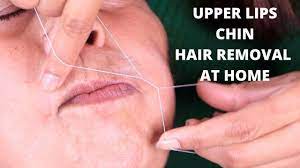 upper lips threading and hair