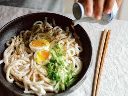 life changing udon with soft boiled egg