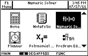 Using The Numeric Solver On The Ti 89