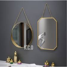 Wall Gold Metallic Frame Mirror Lazada Ph
