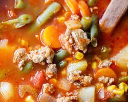Image of Turkey and Veggie Soup Recipe