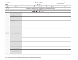 2nd Second Grade Common Core Weekly Lesson Plan Template W Drop