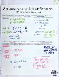 Systems Of Linear Equations Word