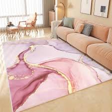 pink and gold abstract modern polyester