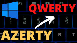 Changer clavier AZERTY en QWERTY dans Windows 10 - YouTube