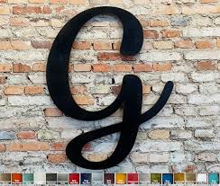 Letter G Metal Wall Art Home Decor