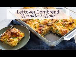 leftover cornbread breakfast bake