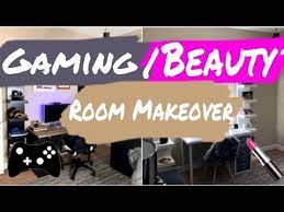 half gaming and half beauty room