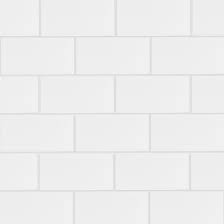 satori hudson brilliant white glossy 3 in x 6 in glazed ceramic subway wall tile 0 12 sq ft piece 1001 0196 2