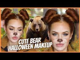 cute bear halloween makeup tutorial