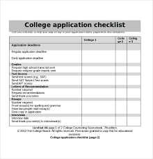 19 College Application Templates Pdf Doc Free