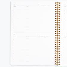 Daily Weekly Monthly Planner Charcoal Norcross And Scott Home