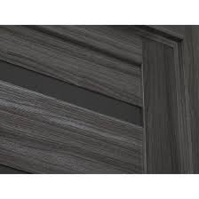 gray oak finished frosted glass 5 lite
