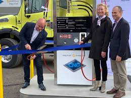 first natural gas station for vehicles