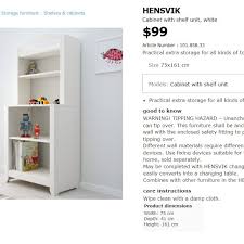 Ikea Hensvik Cabinet With Shelf Unit