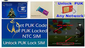 how to puk unlock ntc sim card in nepal
