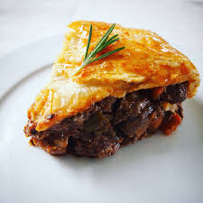 comforting lamb pie with red wine and