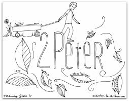 They must be fond of the animated movie on this cute fairy. 2 Peter Bible Book Coloring Page Ministry To Children