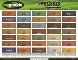 Soycrete Concrete Stain Colors Virtually Unlimited Custom