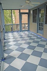 porch floor harlequin pattern floor
