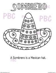Printable mexican sombrero coloring page or digital stamp pattern for fiesta arts and crafts. Cinco De Mayo Sombrero Coloring Sheet By The Purple Bee Classroom