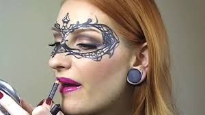 easy masquerade makeup mask tutorial