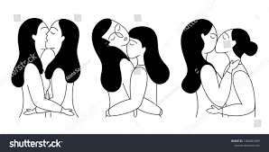 Set Lesbian Couples Love Two Women: стоковая векторная графика (без  лицензионных платежей), 1386061889 | Shutterstock